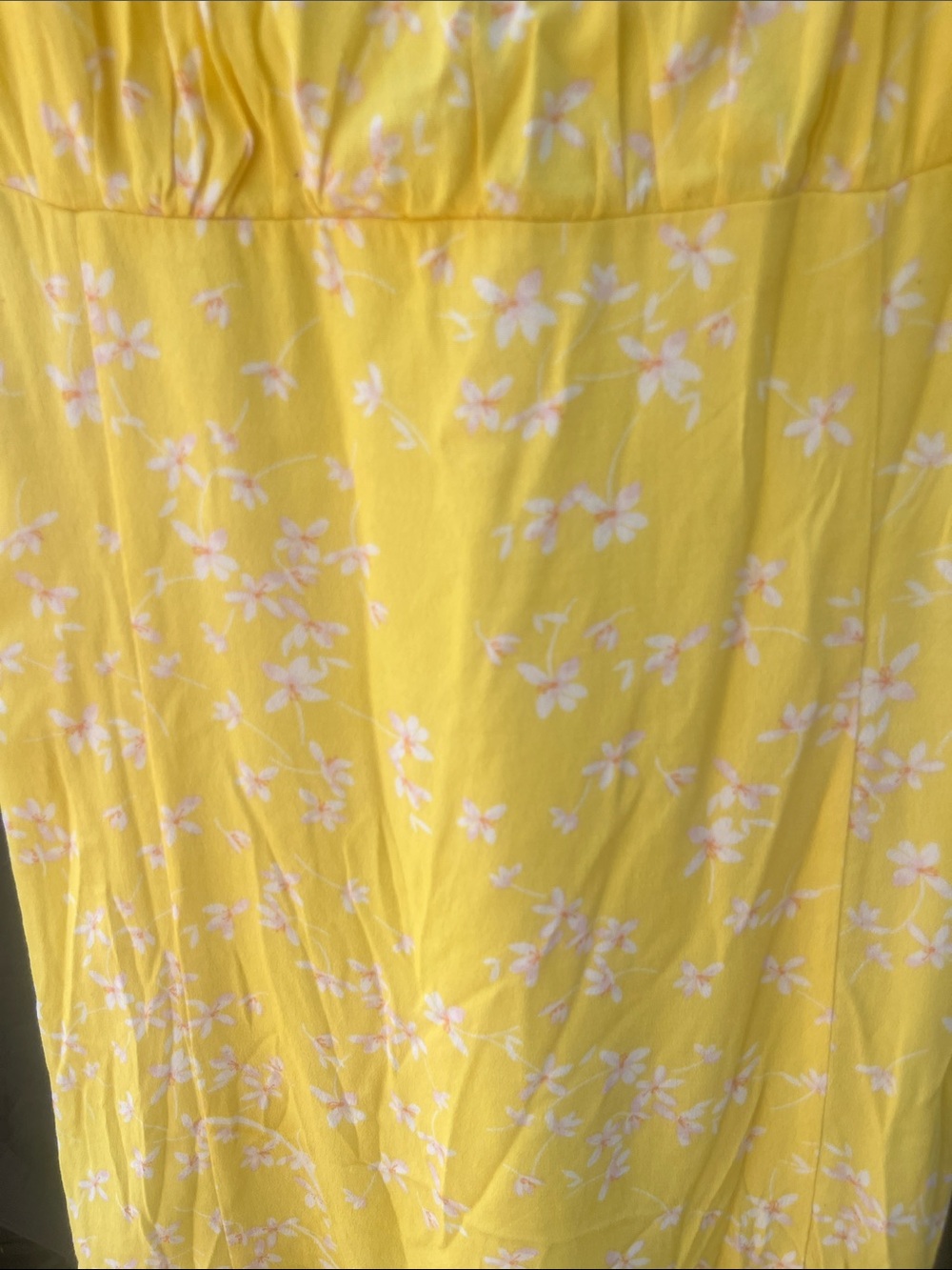 Sophie Rue Yellow Floral Mini Dress with Puff Sleeves - Picture 8 of 8